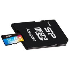 Silicon Power карта памяти microSDXC 64GB Superior UHS-I U1 + адаптер