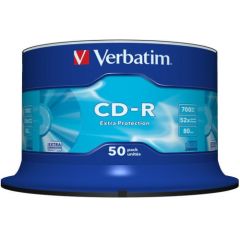 Verbatim CD-R Extra Protection 700MB 52x 50 gb. spindle iepakojumā