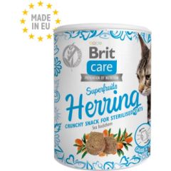 BRIT Care Cat Snack Superfruits Herring - cat treat - 100 g