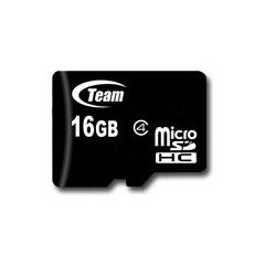 TEAM GROUP Memory ( flash cards ) 16ГБ Micro SDHC Class 4 with Adapter