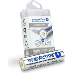 Battery everActive 18650 3.7V Li-ion 2600mAh micro USB with protection BOX