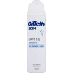 Gillette Skin / Ultra Sensitive Shave Gel 200ml Bārdas kopšana