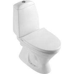 WC pods Vento Taberg ar horizonālo izvādu, 3/6l, ar  Duroplast Soft Close vāku, ūdens padeve no apakšas