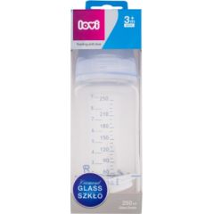 Lovi Baby Shower / Glass Bottle 250ml Blue 3m+