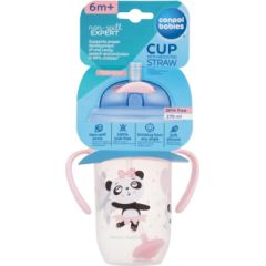 Canpol Exotic Animals / Non-Spill Expert Cup With Weighted Straw 270ml Pink