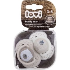 Lovi Buddy Bear / Dynamic Soother 2pc 3-6m