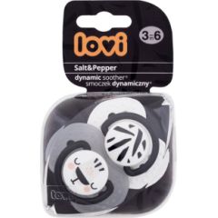 Lovi Salt&Pepper / Dynamic Soother 2pc 3-6m