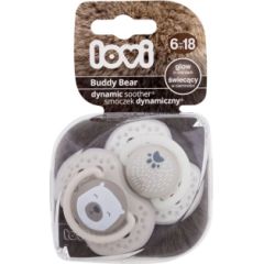 Lovi Buddy Bear / Dynamic Soother 2pc 6-18m