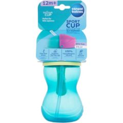 Canpol Active Cup / Sport Cup With Flip-Top Straw 370ml Blue