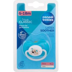 Canpol Bunny & Company / Latex Soother 1pc Turquoise 6-18m