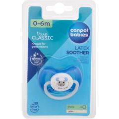 Canpol Bunny & Company / Latex Soother 1pc Blue 0-6m