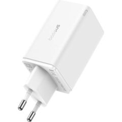 Baseus GAN6 Pro Fast Charger, 2xUSB-C + 2xUSB, 65W (white)