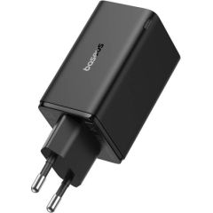 Baseus GAN6 Pro Fast Charger, 2xUSB-C + 2xUSB, 65W (black)