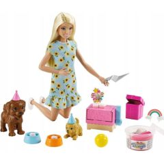Mattel Lalka Barbie Barbie - Przyjęcie dla szczeniaczka (GXV75)