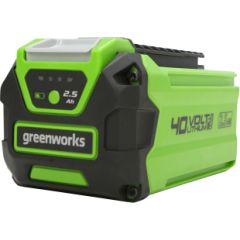 Akumulators Greenworks G40B25; 40 V; 2,5 Ah; Li-Ion