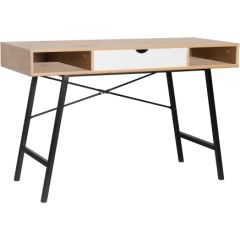 Desk STUDY 120x48xH76cm, oak/brown