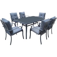 Garden furniture set BOSLER table and 6 chairs
