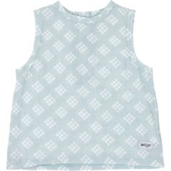 Lodger Tank Topper Tribe Muslin vasaras mazuļu krekliņš bez piedurknēm, Ice Flow, 68 cm - TP 105_68 Kokvilnas bodiji, rāpuļi