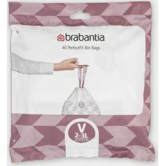 BRABANTIA atkritumu tvertņu maisiņi, 2-3 l,  (40 gab) - 100253 Atkritumu tvertnes