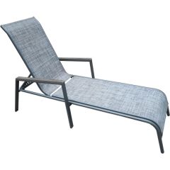 Deck chair DELGADO grey