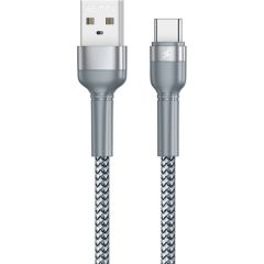 Cable USB-C Remax Jany Alloy, 1m, 2.4A (silver)