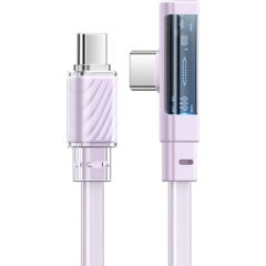 Cable USB-C to USB-C Mcdodo CA-3454 90 Degree 1.8m with LED (purple)