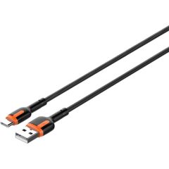 LDNIO LS531, 1m  USB - USB-C Cable (Grey-Orange)