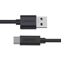 USB to USB-C cable Choetech AC0002, 1m (black)