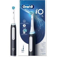 Braun Oral-B iO Series 3, Electric Toothbrush (black, Matt Black)