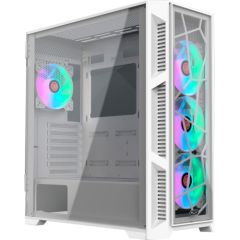 RAIJINTEK PONOS ULTRA WHITE TG4, tower case (white, front and side panels made of tempered glass)