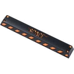 Keychron Spacebar Aluminum Alloy Artisan Keycap, Keycap (black/orange)