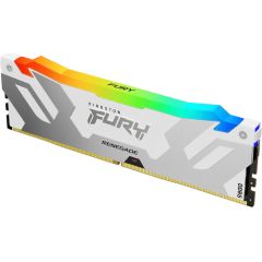 Kingston FURY 16 GB DDR5-6000, memory (white, KF560C32RWA-16, Renegade RGB, XMP)