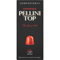 Pellini Top Nespresso Ground coffee capsules Coffee Capsules for Nespresso coffee machines, 10 capsules, 100% Arabica, 50 g