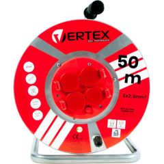 VERTEX PB50METAL Extension cable 50 m 3x2,5 mm 3000 W IP44 Black