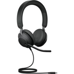 Jabra Evolve2 40 SE, headset (black, stereo, USB-C, UC)
