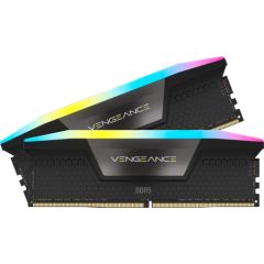 Corsair DDR5 - 64GB -  6000 - CL - 30 (2x 32 GB) dual kit, RAM (black, CMH64GX5M2B6000C30, Vengeance RGB, INTEL XMP)
