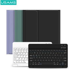 USAMS Winro korpuss ar tastatūru iPad Air 10.9" melns korpuss ar melnu tastatūru|melns vāciņš-melna tastatūra IP109YRU01 (US-BH655)