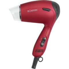 Bomann travel hair dryer HTD8005CB metallic/red