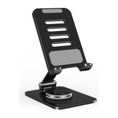 iLike Universal  ST2 Metal Smartphone Stand with Adjustable Perfect Angle&360 Rotation platform Black