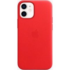 Apple -  Leather Case with MagSafe for iPhone 12 mini Red