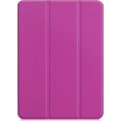 iLike Galaxy Tab S9 FE Plus Tri-Fold Eco-Leather Stand Case  Purple