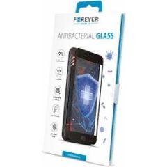 Forever iPhone XR/11  Antibacterial Tempered Glass Apple Black