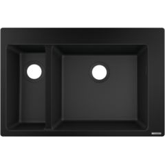 Hansgrohe virtuves izlietne S510-F635, 1.5 bļoda, 770x510 mm, graphite black