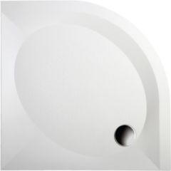 PAA dušas paliktnis Art, 900x900 mm, r=550, ar paneli,  4 sienu kabīnēm, balts Душевые поддоны