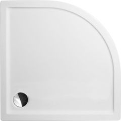 dušas paliktnis Flat Round, 900x900 mm, h=50 mm, r=550, balts akrila