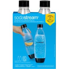 SodaStream PET Bottle DuoPack Fuse (2 Bottles, 1L, black) (1741260410)