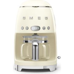 SMEG DCF02CREU Drip Coffee Machine Cream 50's Style Aesthetic
