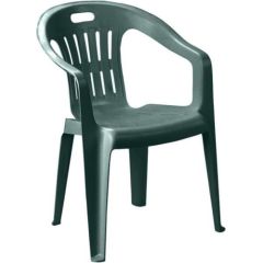Krēsls plastmasas Piona zaļš