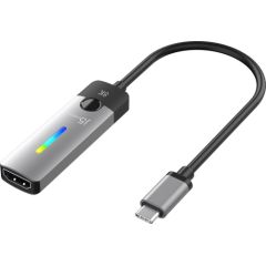 j5create USB Type C to HDMI Adapter (8K@60Hz, 4K@120Hz) with RGB LED Light