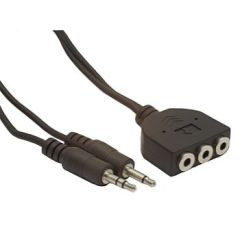 Gembird audio cable 2x JACK 3.5mm M/3x JACK 3.5mm F 1,8M